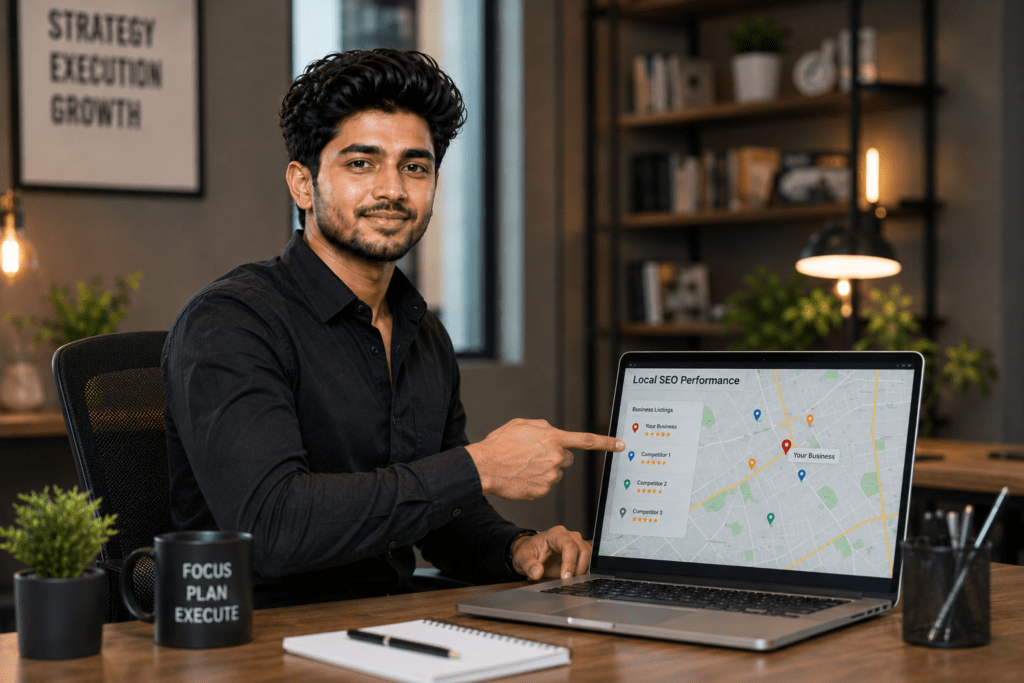 highly localized small business website con