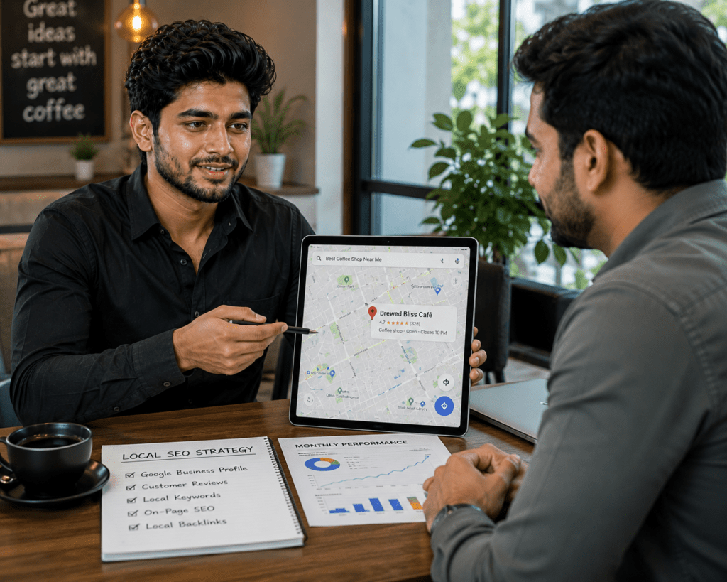 strategic consulting session with a local seo expert for business growth