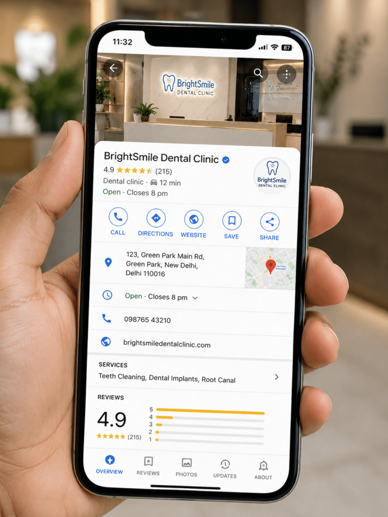 optimizing search engine business profiles to attract neighborhood patients