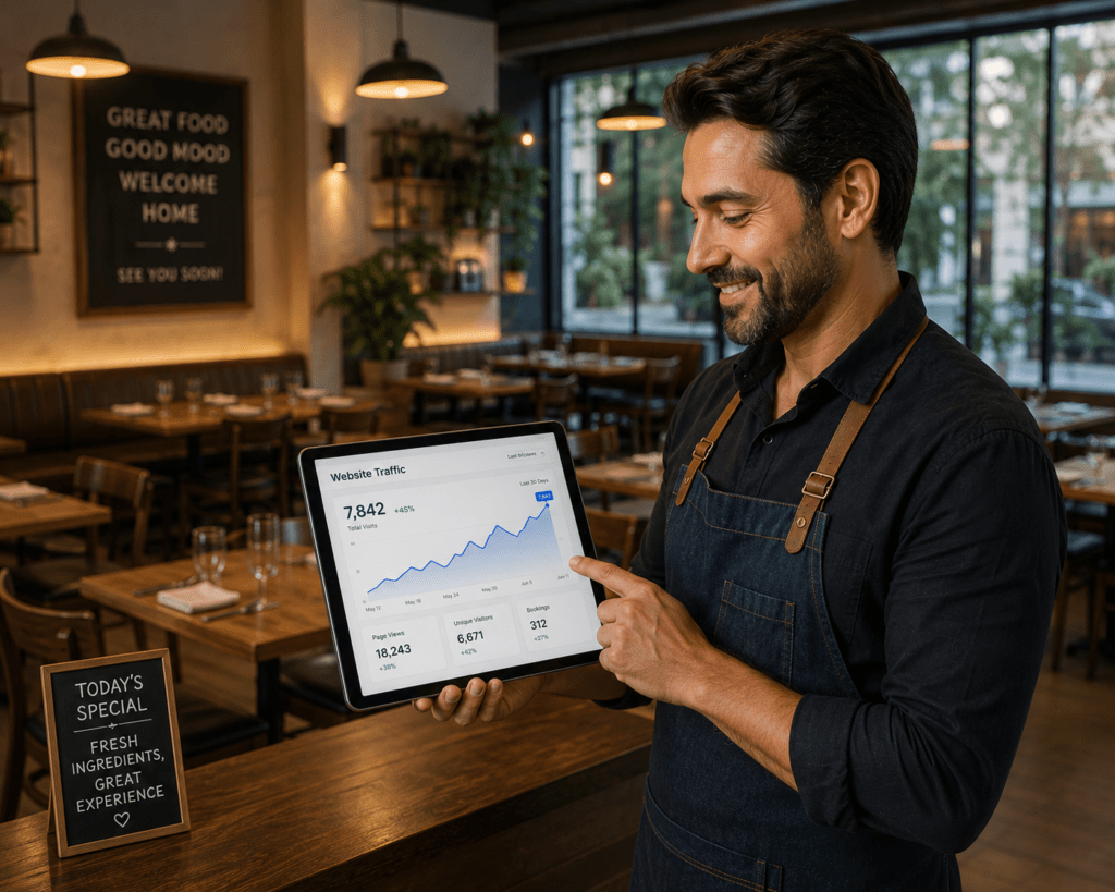 SEO for restaurants filling dining tables