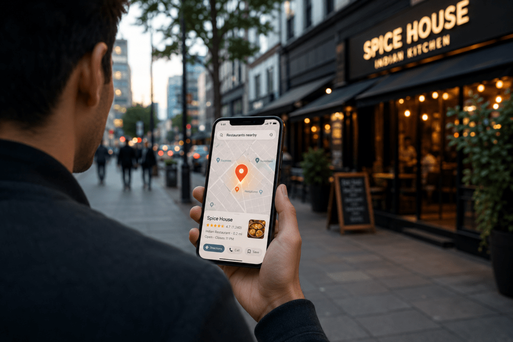 Local SEO for restaurants driving neighborhood foot traffic