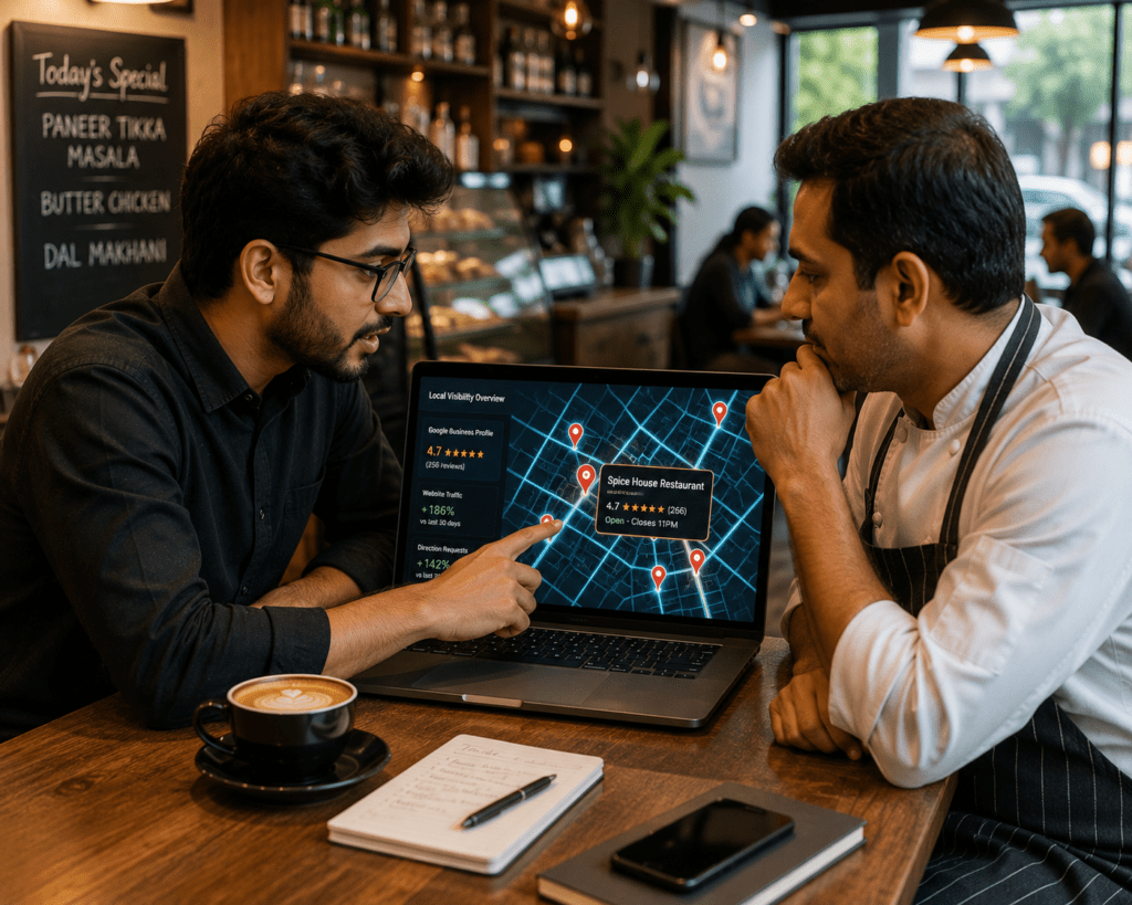Local SEO for restaurants increasing neighborhood foot traffic