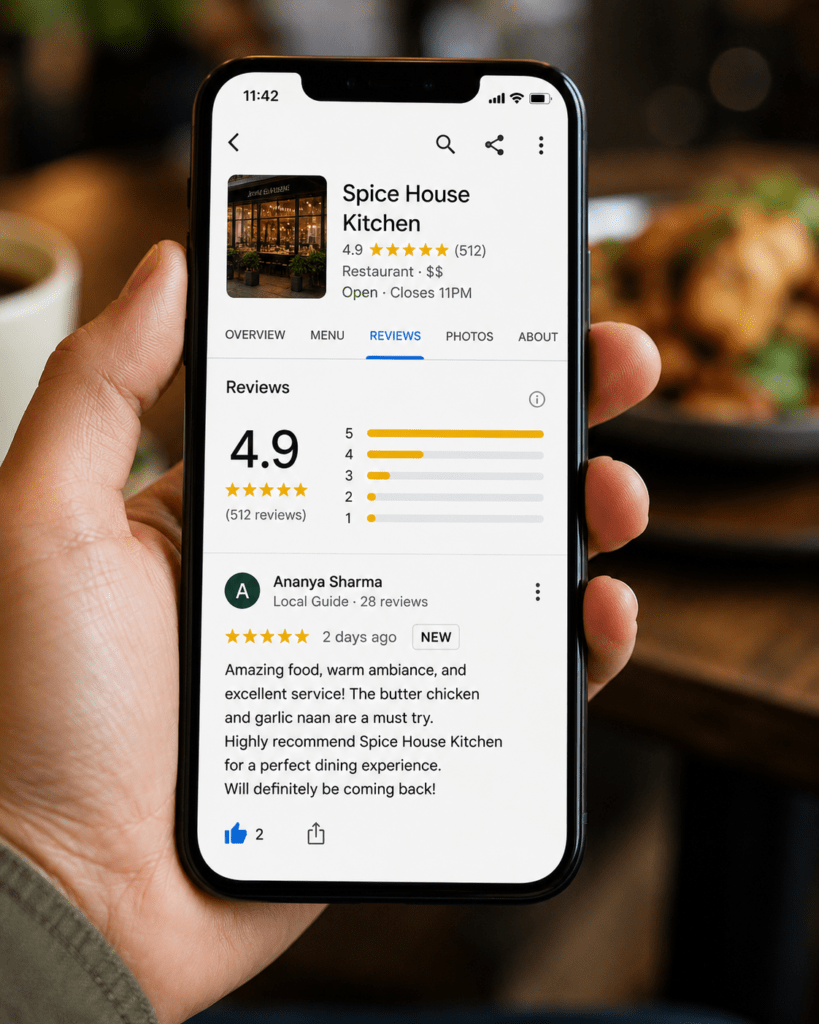 restaurant local seo