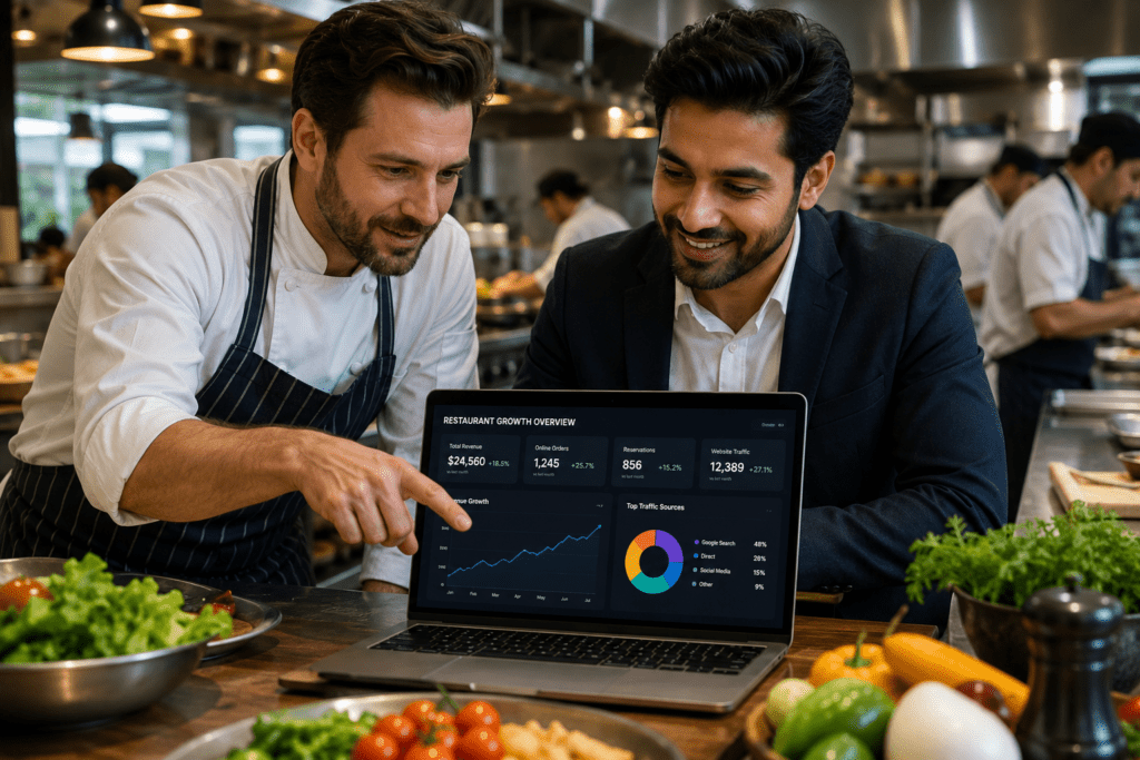 Restaurant digital marketing strategy increasing daily sales