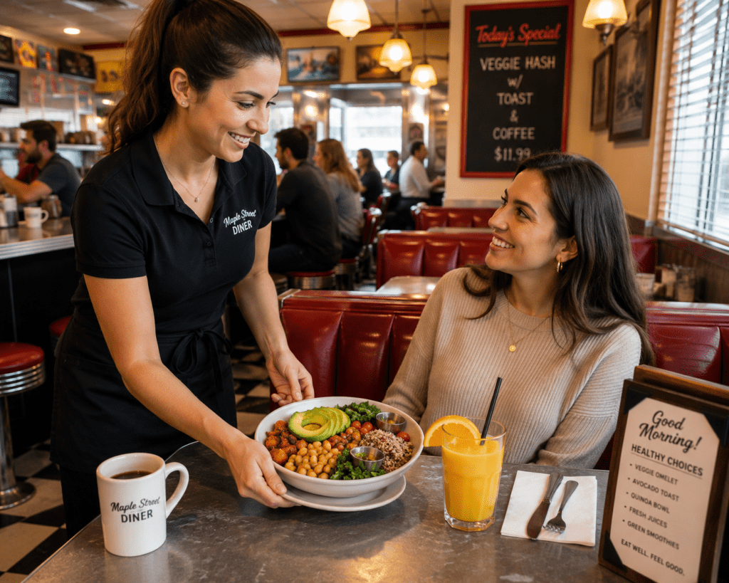 Serving new menu items discovered through careful market research